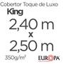 Imagem de Cobertor King Size Europa Toque de Luxo 240 x 250cm - Índigo