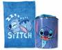 Imagem de Cobertor Manta Com Balde 5L Pipoca Stitch Disney Infantil