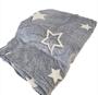 Imagem de Cobertor Manta Estrelas Cinza Brilha no Escuro 180x200cm