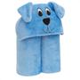 Imagem de Cobertor Manta Infantil C/ Capuz Orelhinha Cachorro Azul 