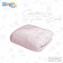 Imagem de Cobertor Manta para Berço Liso Flannel Super Macio 300g/m² Rosa