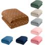 Imagem de Cobertor Manta Softy Fleece King Size Poá Bolinha 2,40 x 2,60 Coberta Mantinha Macia com Toque Aveludado Grande Viagem