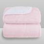 Imagem de Cobertor Microfibra Plush Com Sherpa Rosa - Laço Bebê