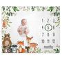 Imagem de Cobertor Milestone mensal RICEFINE Woodland Baby 50x40cm