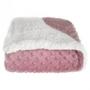 Imagem de Cobertor Para Bebe Sherpa Dots Rosa Laço Bebe