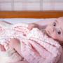 Imagem de Cobertor Plush com Sherpa Dots Rosa Bebe - Laço Bebê