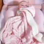 Imagem de Cobertor Plush com Sherpa Dots Rosa Bebe - Laço Bebê