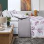 Imagem de Cobertor Queen Size Grosso Nyla Estampado Luxuoso - Rosa