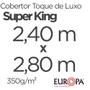 Imagem de Cobertor Super King Size Europa Toque de Luxo 240 x 280cm - Índigo