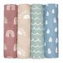 Imagem de Cobertor Swaddle Musselina Comfy Cubs - 120 x 120 cm - 100% Algodão