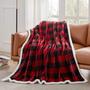 Imagem de Cobertor Touchat Sherpa Vermelho/Preto Buffalo Plaid 150x180