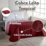 Imagem de cobertor tropical cama queen dupla face  260cm x 240cm  cobre leito ultrassonico