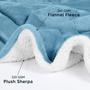 Imagem de Cobertor Utopia Bedding Sherpa California King Washed Blue