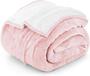 Imagem de Cobertor Utopia Bedding Sherpa King Size rosa 229x259cm