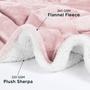 Imagem de Cobertor Utopia Bedding Sherpa King Size rosa 229x259cm
