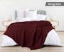 Imagem de Cobertor Utopia Bedding Waffle 100% algodão 300 g/m2 cor de vinho