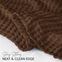 Imagem de Cobertor Utopia Bedding Waffle 100% algodão 300 g/m2 Queen Brown