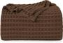 Imagem de Cobertor Utopia Bedding Waffle 100% algodão 300 g/m2 Queen Brown