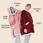 Imagem de Cobertor Vestível com Capuz Bedsure Oversize Sherpa