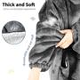 Imagem de Cobertor vestível com capuz Kinisa Sherpa Fleece para adulto