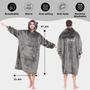 Imagem de Cobertor Vestível com Capuz THREE POODLE Oversized Sherpa