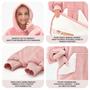 Imagem de Cobertor vestível com capuz Touchat Oversize Sherpa Pink Adult