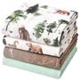 Imagem de Cobertores Swaddle para Bebê David's - 100% Algodão, 47x47 Polegadas (Pacote com 4)