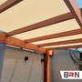 Imagem de Cobertura Decorativa Para Pergolado Tela de Sombreamento 90% 4x1 Metro Linear Cor Areia