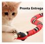 Imagem de Cobra Brinquedo Interativo Gato PRONTA ENTREGA Usb Recarregavel Caes Cachorro Pet 3d Eletrica Gatos Anima
