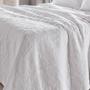 Imagem de Cobre Leito Buettner King Jacquard Dupla Face Cenário Estampado Ravena 3 Peças Branco