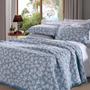 Imagem de Cobre Leito Buettner King Jacquard Dupla Face Cenário Estampado Tales 3 Peças Azul