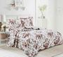 Imagem de Cobre Leito Colcha Solteiro Dupla Face Evolution Patchwork Estampada Camesa