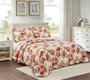 Imagem de Cobre Leito Colcha Solteiro Dupla Face Evolution Patchwork Estampada Camesa