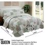 Imagem de Cobre Leito Estampado Jogo De Cama Colcha Queen Patchwork 2.40 m x 2.60 m Dupla Face 