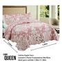 Imagem de Cobre Leito Estampado Jogo De Cama Colcha Queen Patchwork 2.40 m x 2.60 m Dupla Face 