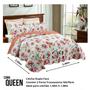 Imagem de Cobre Leito Estampado Jogo De Cama Colcha Queen Patchwork 2.40 m x 2.60 m Dupla Face 