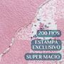 Imagem de Cobre Leito King Size Azaleia 200 Fios Estampada Super Macio