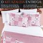 Imagem de Cobre Leito King Size Azaleia 200 Fios Estampada Super Macio