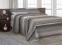 Imagem de Cobre Leito King Size Com Fronhas Piquet Listrado Preto