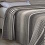 Imagem de Cobre Leito King Size Com Fronhas Piquet Listrado Preto