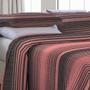 Imagem de Cobre Leito King Size Com Fronhas Piquet Listrado Vermelho