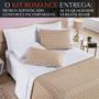 Imagem de Cobre Leito Queen Size Romance 200 Fios Estampado Dupla Face