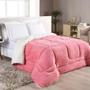 Imagem de Cobre leito Sherpa com Manta Flanel Queen Dupla Face Cores