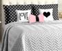 Imagem de cobreleito cama queen 8 peças com almofada decorativa ultrassonico luxo cinza