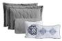 Imagem de Cobreleito colcha coberta kit manta cama casal queen algodão 180 fios  portinari com 7 peças