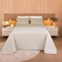 Imagem de Cobreleito Comfy Queen  240x260m Dupla Face C/3 Peças Bege