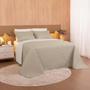 Imagem de Cobreleito Comfy Queen  240x260m Dupla Face C/3 Peças Bege