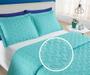 Imagem de cobreleito king size 3 peças bordado luxo micropercal 200 fios tiffany premium