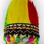 Imagem de Cocar de Índio Fantasia de Carnaval Colorido com Penas - Fantasias Carol AZ