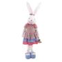 Imagem de Coelha Com Vestido Floral Azul Rosa 96cm Un - Cromus